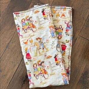 Vintage themed Lil Cowgirls Baby blanket